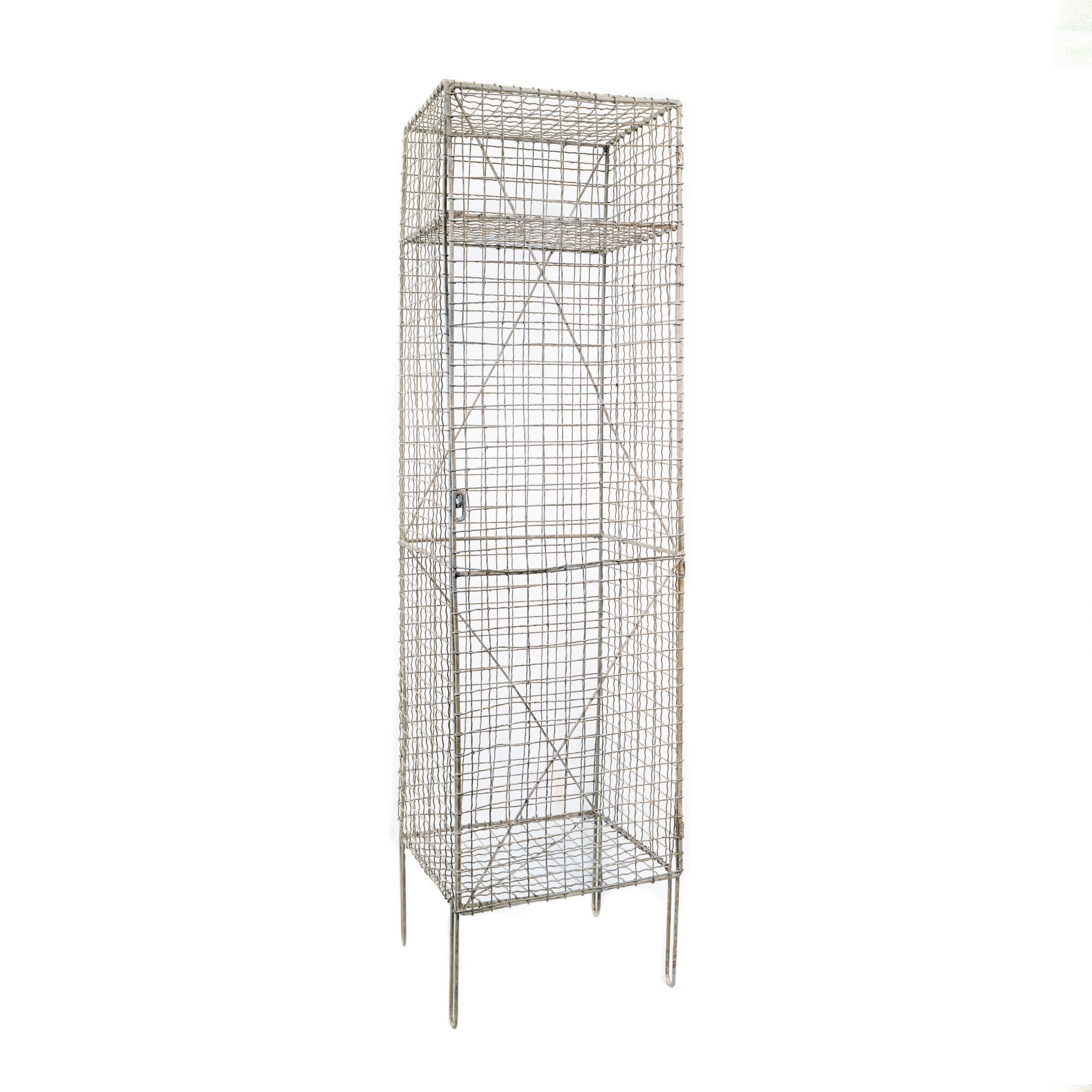 Woven-Wire Mesh Locker, Early 20th Century
