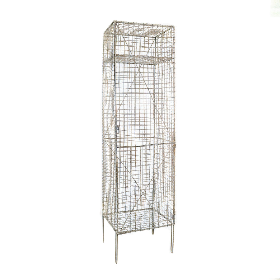 Woven-Wire Mesh Locker, Early 20th Century